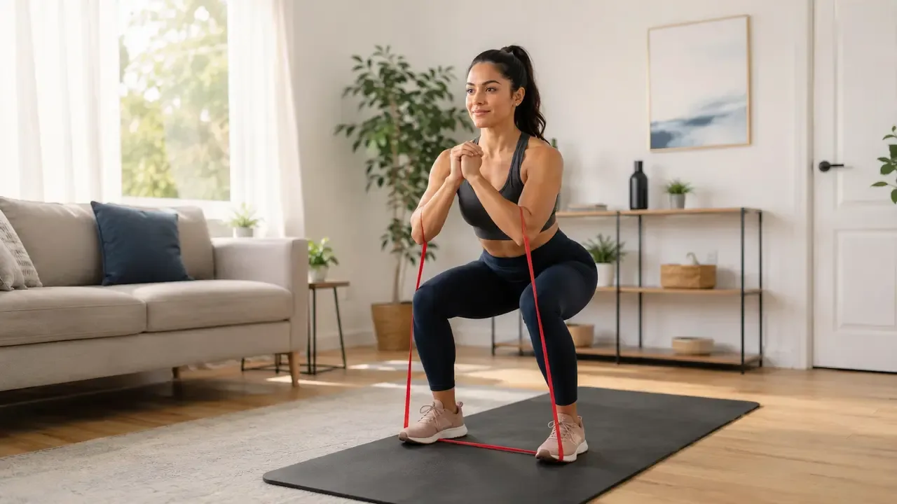 Treino de Corpo Inteiro com Faixas Elásticas para Iniciantes