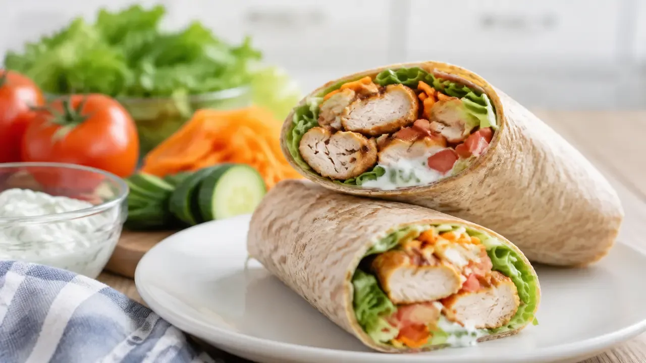 Wrap Integral de Frango e Vegetais: Receita Prática